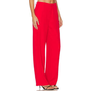 Revolve SNDYS Roma Pants in red  Wide Leg Trousers size XS NWT $148 msrp